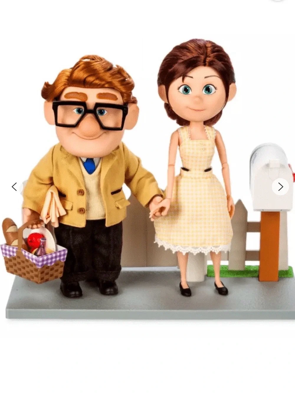Disney Parks Pixar Up 15th Anniversary Ellie & Carl Limited Edition Doll Set New